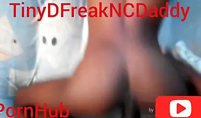 Horny black slut takes my BBC in her creamy pussy