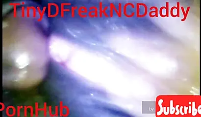 Horny black slut takes my BBC in her creamy pussy