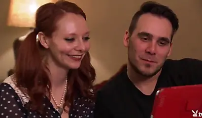 White couple shares a sexy ebony in a threesome