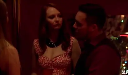 White couple shares a sexy ebony in a threesome