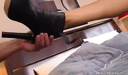 Busty doll Brittney White gets spit roasted in an IR threesome