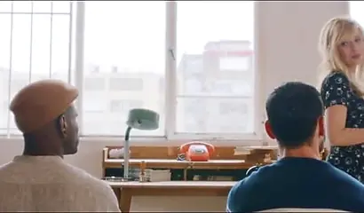 Black dude fucks a Caucasian couple in an IR threesome