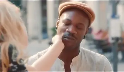 Black dude fucks a Caucasian couple in an IR threesome