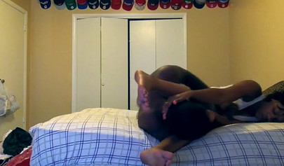 African babe gets her pussy dicked by her shredded boyfriend