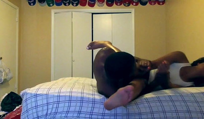 African babe gets her pussy dicked by her shredded boyfriend