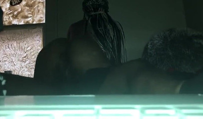 Bootylicious ebony riding my dick on hidden camera