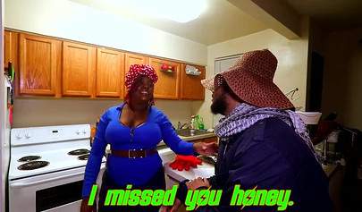 Curvy black housewife Jade Jordan fucks and takes a huge facial