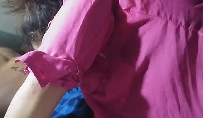 Nerdy wife deepthroats and rides a BBC