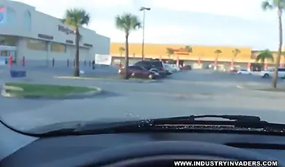 Curvy fast food worker Jayla Foxx bangs a client's black shaft