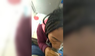 Ebony college beauty Arii deepthroating a BBC