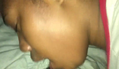 Ebony slut uses her mouth and sexy lips to suck my dick in the car