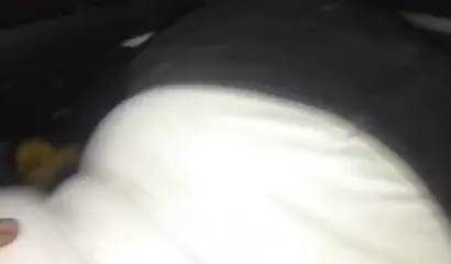 Ebony slut uses her mouth and sexy lips to suck my dick in the car