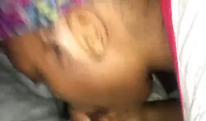 Ebony slut uses her mouth and sexy lips to suck my dick in the car