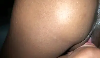 Ebony with a killer booty gets her yummy muff eaten out