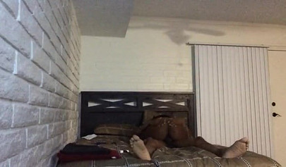 African woman rides her man until reaching orgasm