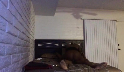 African woman rides her man until reaching orgasm