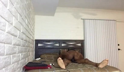 African woman rides her man until reaching orgasm