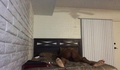 African woman rides her man until reaching orgasm