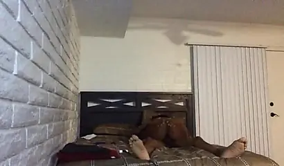 African woman rides her man until reaching orgasm