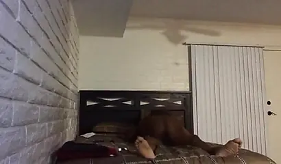 African woman rides her man until reaching orgasm