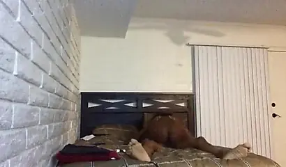 African woman rides her man until reaching orgasm