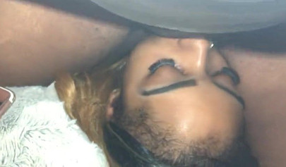 Ebony BBW sits on her girlfriend's face and receives oral pleasure