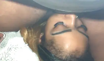 Ebony BBW sits on her girlfriend's face and receives oral pleasure