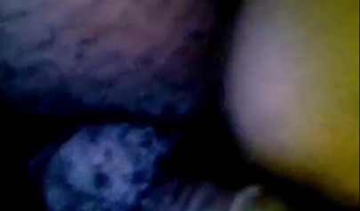 Black girlfriend gets her ebony snatch boned and creampied in POV