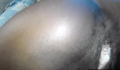 Black girlfriend gets her ebony snatch boned and creampied in POV