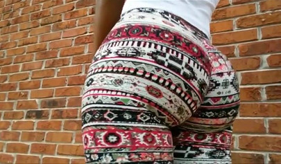 Sexy ebony Instagram models shake their round black asses