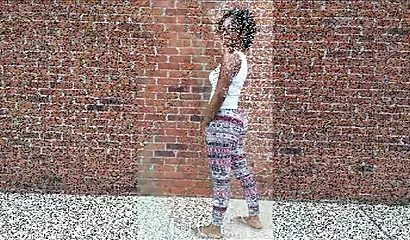 Sexy ebony Instagram models shake their round black asses