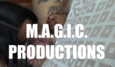 Ebony lesbian with dreads fucks her curvy girlfriend