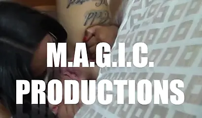 Ebony lesbian with dreads fucks her curvy girlfriend