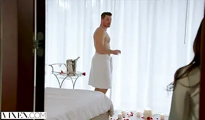 Ebony law student Chanell Heart enjoys an interracial doggy fuck