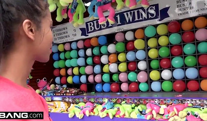 Black teen Nia Nacci gets dicked by a white porn agent