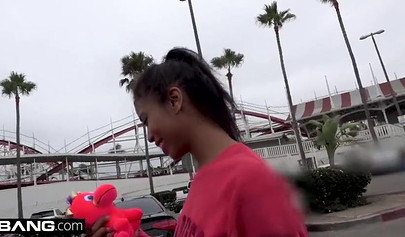 Black teen Nia Nacci gets dicked by a white porn agent