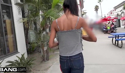 Black teen Nia Nacci gets dicked by a white porn agent