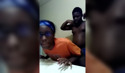 Busty African babe takes a hardcore pounding