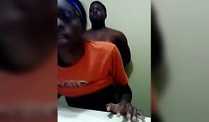 Busty African babe takes a hardcore pounding
