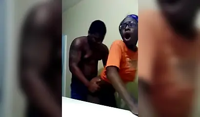 Busty African babe takes a hardcore pounding