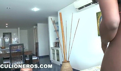 Curvy ebony MILF Karina gets picked up on the beach and fucked