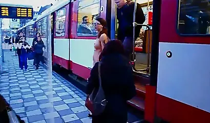 Shameless hotties pose naked in public compilation