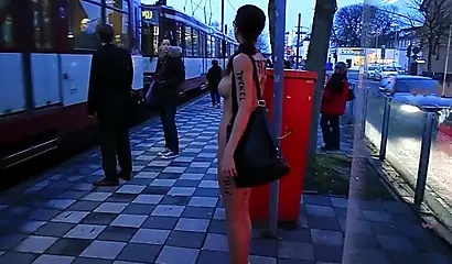 Shameless hotties pose naked in public compilation