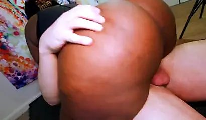 Big assed ebony wife Jade Jordan gets dicked & facialed in a threesome