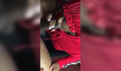 Black nympho with a nose ring sucking a huge ebony dick