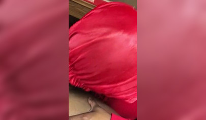 Black nympho with a nose ring sucking a huge ebony dick