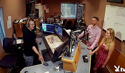 Sultry teens participate in an interracial threesome