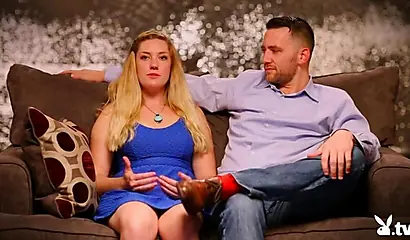 Sultry teens participate in an interracial threesome