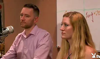 Sultry teens participate in an interracial threesome