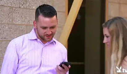 Sultry teens participate in an interracial threesome